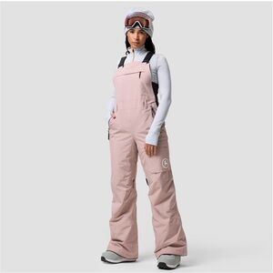 Women's taupe snow bib